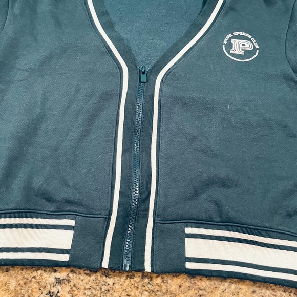 NWT PINK VS Ivy Fleece Front Zip Cardigan - Picture 12 of 12